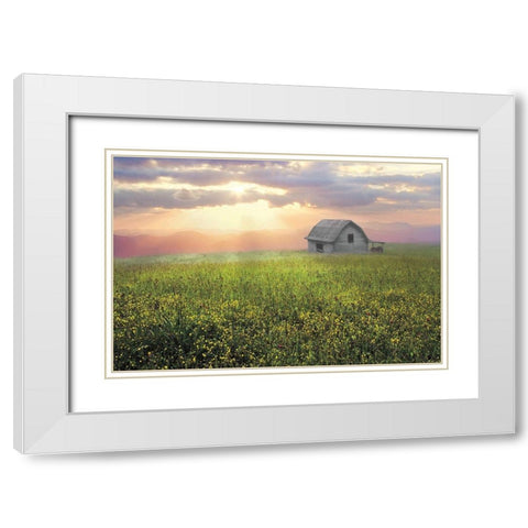 Morning Has Broken White Modern Wood Framed Art Print with Double Matting by Celebrate Life Gallery