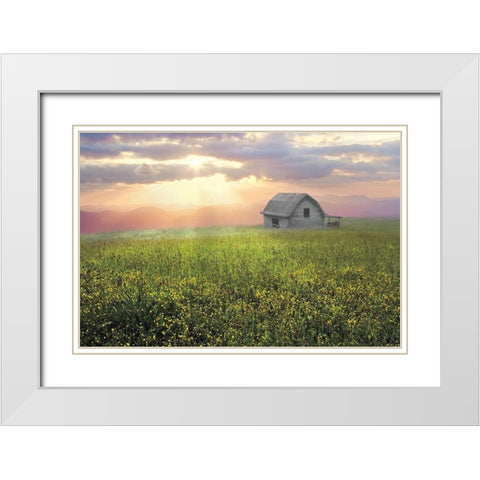 Morning Has Broken White Modern Wood Framed Art Print with Double Matting by Celebrate Life Gallery