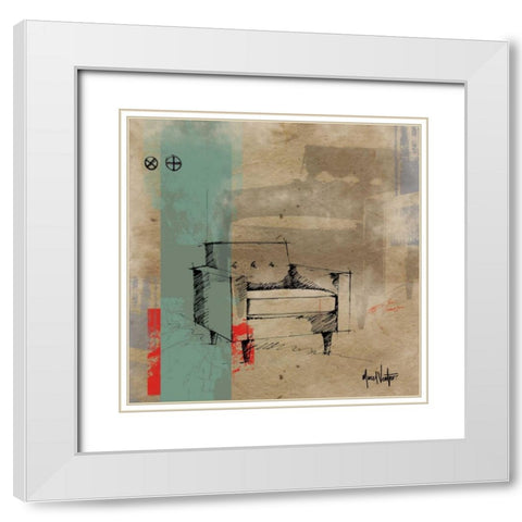 Jane White Modern Wood Framed Art Print with Double Matting by Venter, Marcel