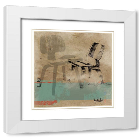 George White Modern Wood Framed Art Print with Double Matting by Venter, Marcel