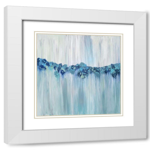 Keeping Calm White Modern Wood Framed Art Print with Double Matting by Veysey, Sofia