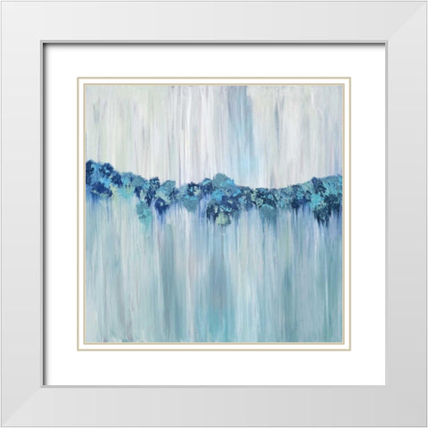 Keeping Calm White Modern Wood Framed Art Print with Double Matting by Veysey, Sofia