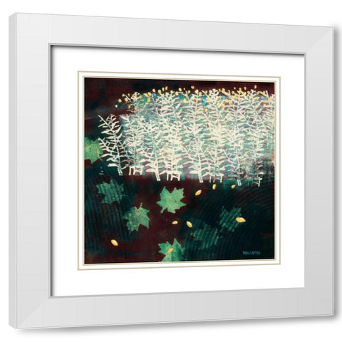 The Edge of Memory White Modern Wood Framed Art Print with Double Matting by Willson, Valerie