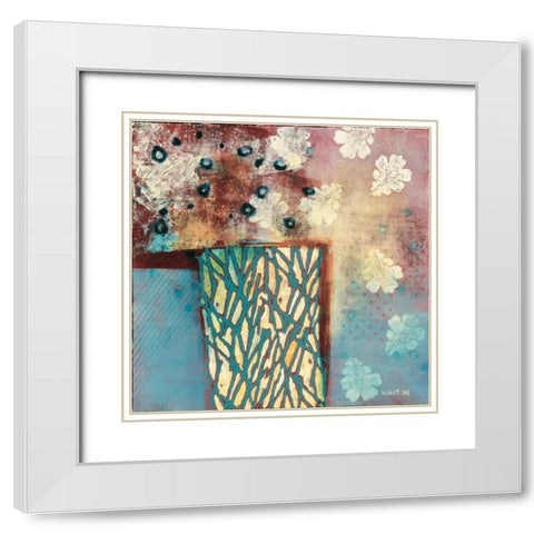 Guidepost White Modern Wood Framed Art Print with Double Matting by Willson, Valerie