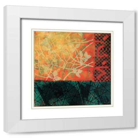 Hiding Place White Modern Wood Framed Art Print with Double Matting by Willson, Valerie