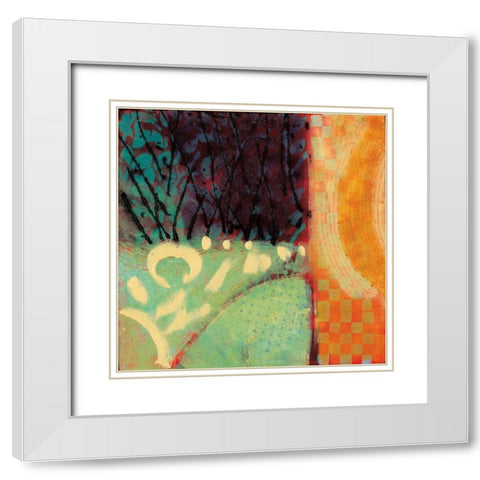 Retreat White Modern Wood Framed Art Print with Double Matting by Willson, Valerie