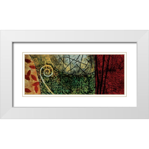 Vernal Moonrise White Modern Wood Framed Art Print with Double Matting by Willson, Valerie