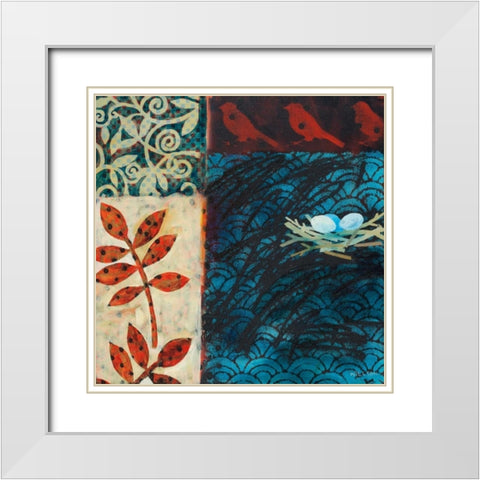 Secret Joys White Modern Wood Framed Art Print with Double Matting by Willson, Valerie