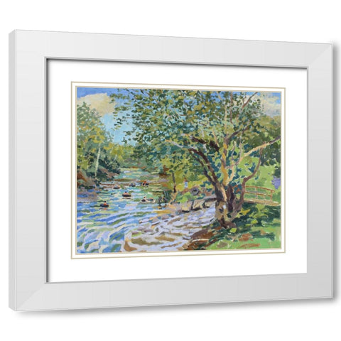 Nimrod Exiting Tubers White Modern Wood Framed Art Print with Double Matting by Bajility, Andra