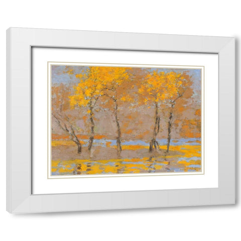 Black Trunks - Ltd. Ed 950 White Modern Wood Framed Art Print with Double Matting by Bality, Andras