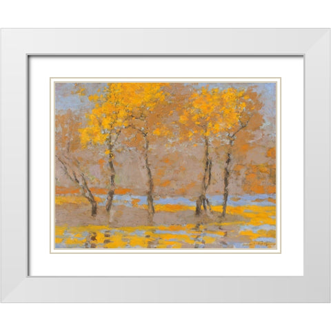 Black Trunks - Ltd. Ed 950 White Modern Wood Framed Art Print with Double Matting by Bality, Andras