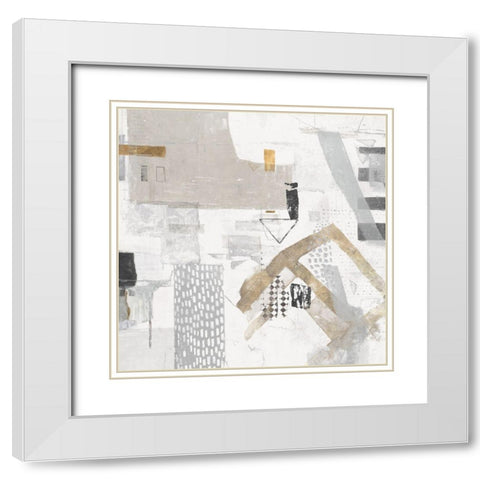 Puzzled   White Modern Wood Framed Art Print with Double Matting by Mather, Nathaniel