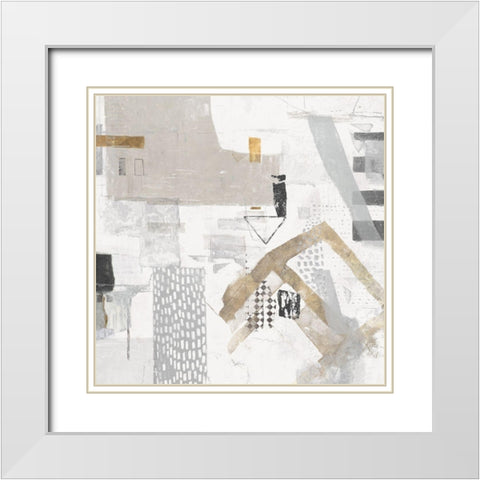 Puzzled   White Modern Wood Framed Art Print with Double Matting by Mather, Nathaniel