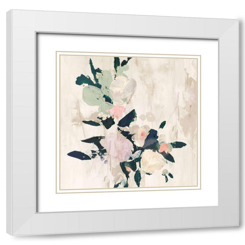 Flowers in Spring I  White Modern Wood Framed Art Print with Double Matting by Aria K
