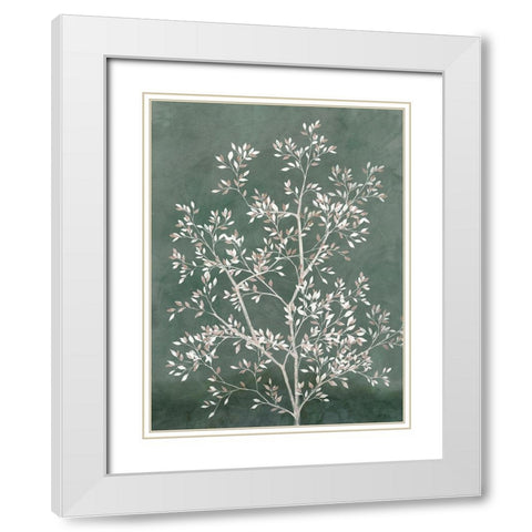Delicate Tree I  White Modern Wood Framed Art Print with Double Matting by Aria K