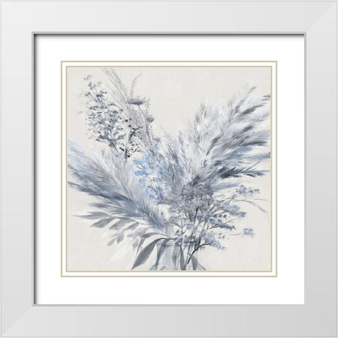 Jean I White Modern Wood Framed Art Print with Double Matting by Aria K