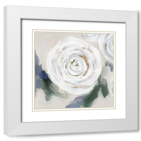 White Bundle I White Modern Wood Framed Art Print with Double Matting by Aria K