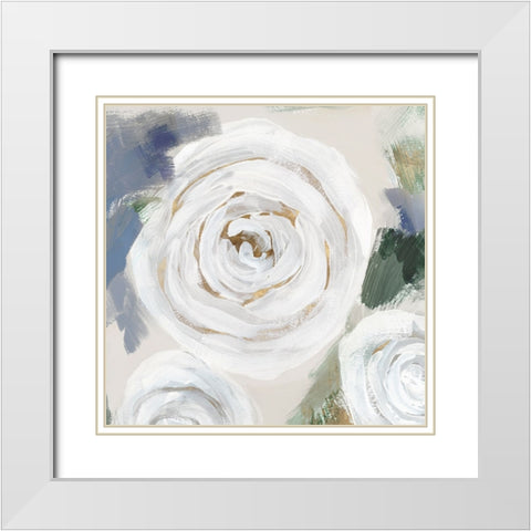 White Bundle II White Modern Wood Framed Art Print with Double Matting by Aria K