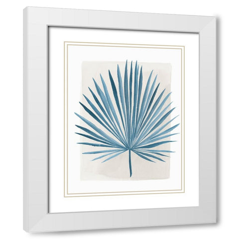 Palms at Sunset II White Modern Wood Framed Art Print with Double Matting by Aria K