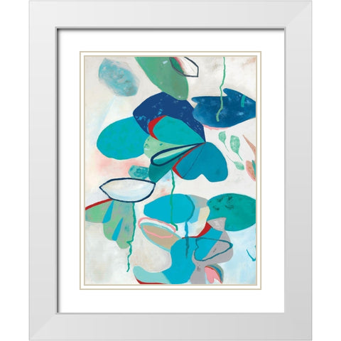 Aquatic Atmosphere I White Modern Wood Framed Art Print with Double Matting by Rosa, Diana