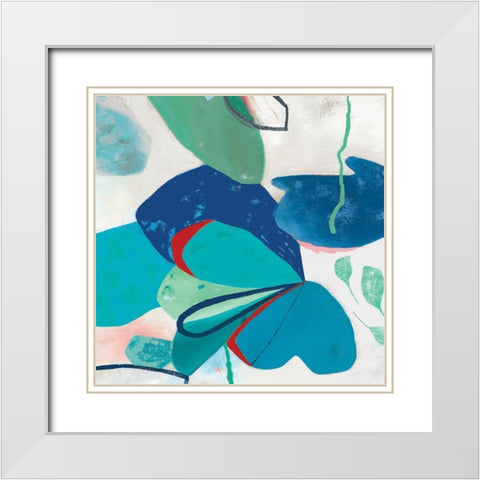 Aquatic Atmosphere II White Modern Wood Framed Art Print with Double Matting by Rosa, Diana