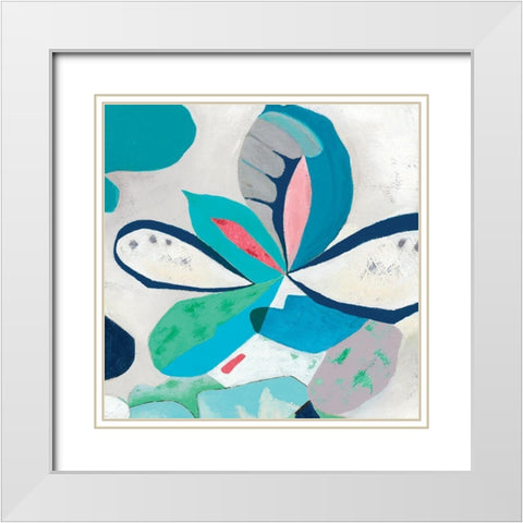 Ever Green White Modern Wood Framed Art Print with Double Matting by Rosa, Diana