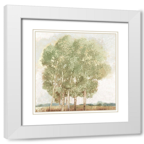 Willowdale White Modern Wood Framed Art Print with Double Matting by Del Rizzo, Anthony