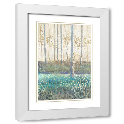 Comprehension II White Modern Wood Framed Art Print with Double Matting by Del Rizzo, Anthony