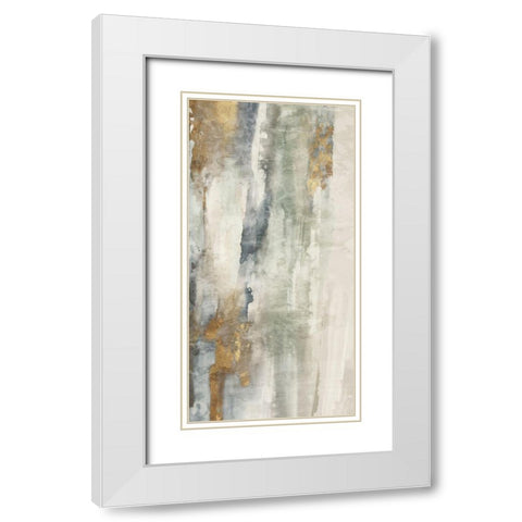 Seaglass II White Modern Wood Framed Art Print with Double Matting by Peal, Emma