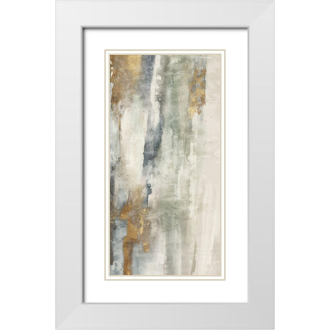 Seaglass II White Modern Wood Framed Art Print with Double Matting by Peal, Emma