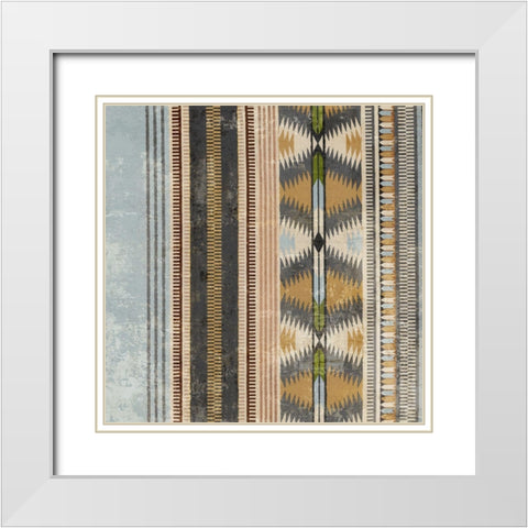 Navaho I  White Modern Wood Framed Art Print with Double Matting by Peal, Emma