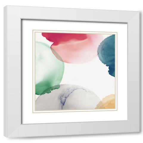 Delicate Transparency II White Modern Wood Framed Art Print with Double Matting by Peal, Emma