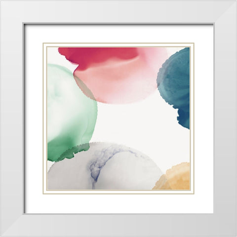 Delicate Transparency II White Modern Wood Framed Art Print with Double Matting by Peal, Emma