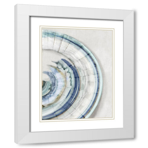 Fantasy Shell I White Modern Wood Framed Art Print with Double Matting by Peal, Emma