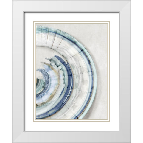 Fantasy Shell I White Modern Wood Framed Art Print with Double Matting by Peal, Emma