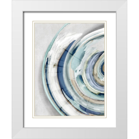 Fantasy Shell II White Modern Wood Framed Art Print with Double Matting by Peal, Emma