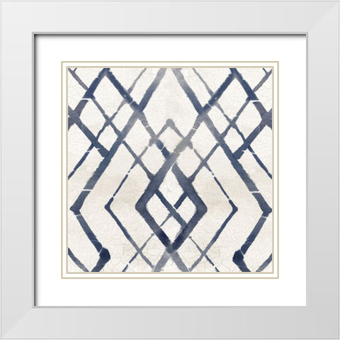 Shimmering Rhapsody I White Modern Wood Framed Art Print with Double Matting by Peal, Emma