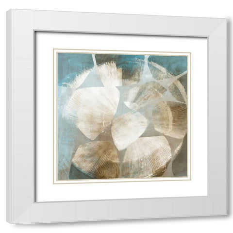 Cosmic Flow I White Modern Wood Framed Art Print with Double Matting by Peal, Emma
