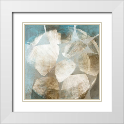 Cosmic Flow I White Modern Wood Framed Art Print with Double Matting by Peal, Emma