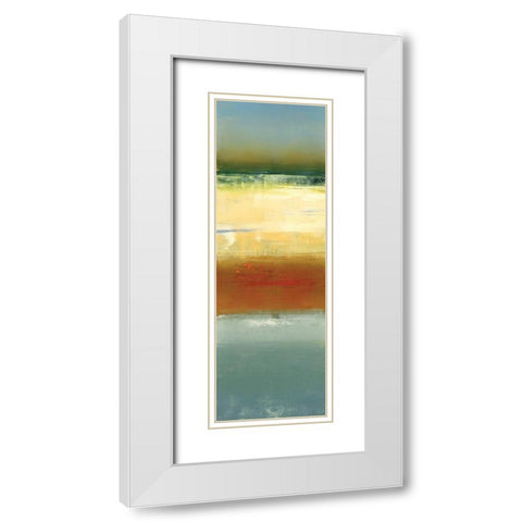 Daybreak II White Modern Wood Framed Art Print with Double Matting by Austin, L