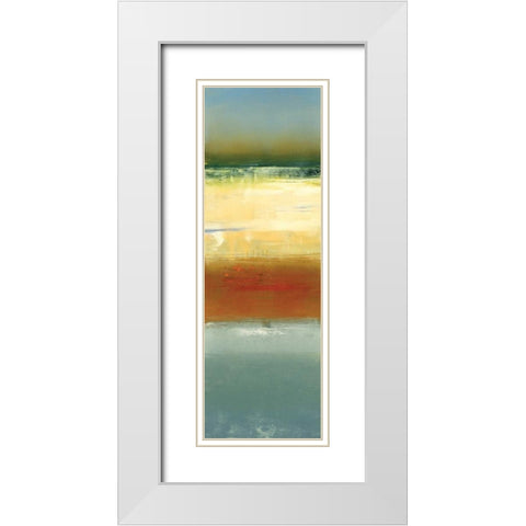 Daybreak II White Modern Wood Framed Art Print with Double Matting by Austin, L