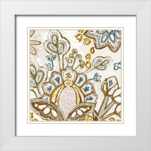 Enchanting I  White Modern Wood Framed Art Print with Double Matting by Pattinian, Merri