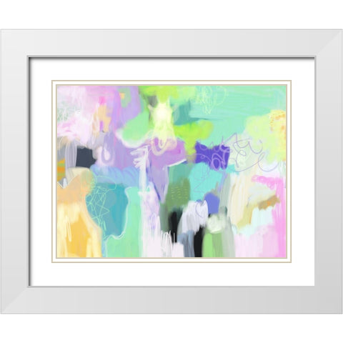Early Spring Moments  White Modern Wood Framed Art Print with Double Matting by Auda, Christine