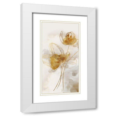 Moderno I  White Modern Wood Framed Art Print with Double Matting by Black, Alex