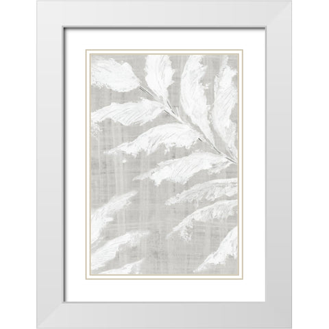 Neutral Palms I  White Modern Wood Framed Art Print with Double Matting by Black, Alex