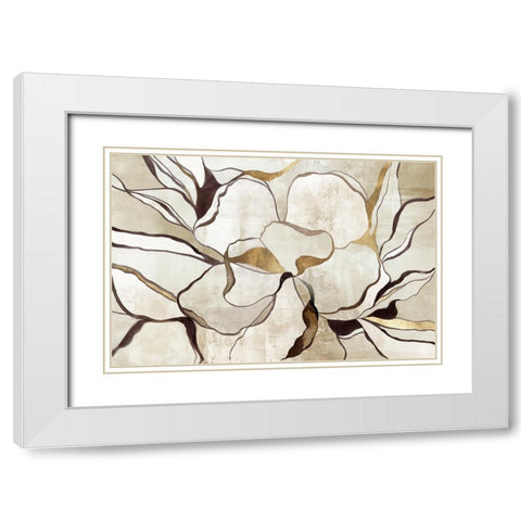 Neutral Garden Beauty White Modern Wood Framed Art Print with Double Matting by Black, Alex