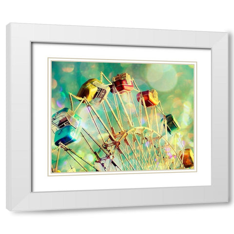 Candyland White Modern Wood Framed Art Print with Double Matting by Cadloff, Robert