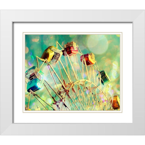 Candyland White Modern Wood Framed Art Print with Double Matting by Cadloff, Robert