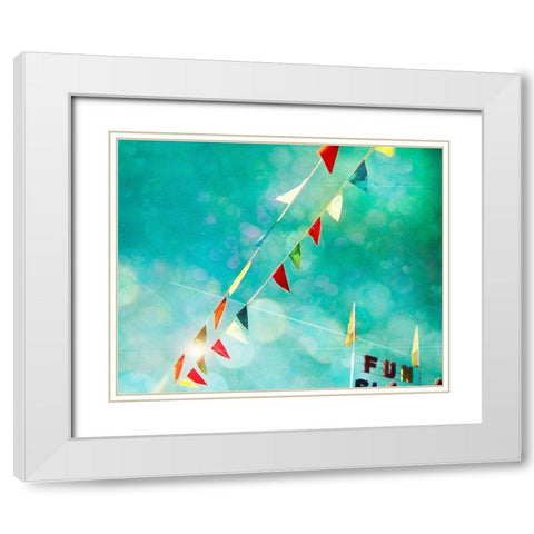 Fun White Modern Wood Framed Art Print with Double Matting by Cadloff, Robert