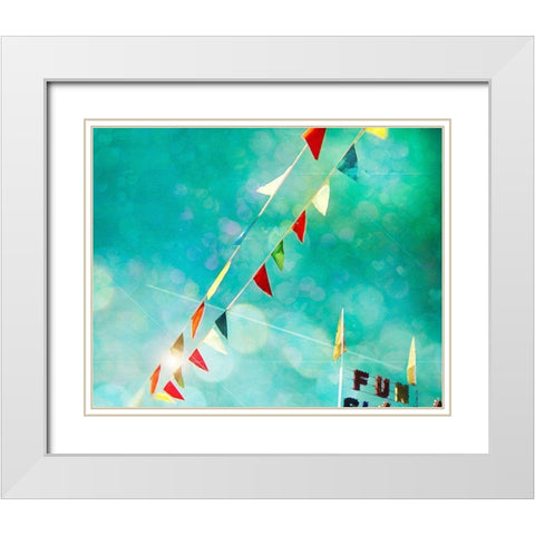 Fun White Modern Wood Framed Art Print with Double Matting by Cadloff, Robert